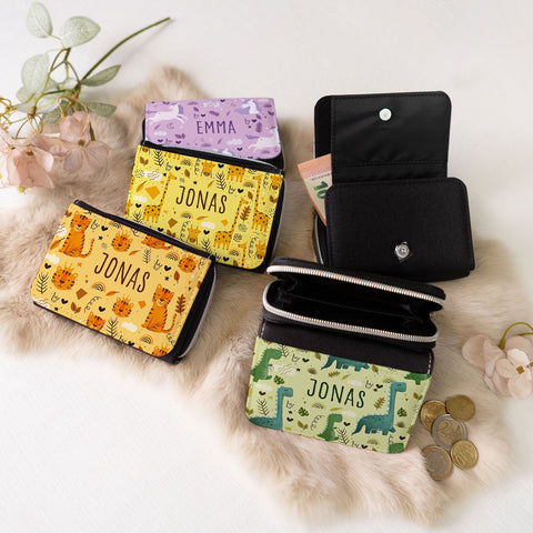 Portefeuille imprimé pour enfants - Motif animalier
