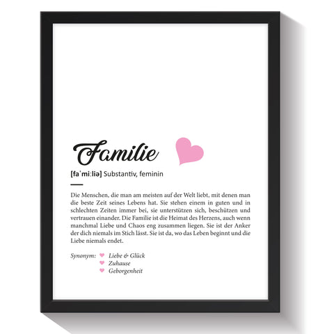 Definition Poster, Kunstdrucke & Worterklärung auf DIN A4 Premium-Foto-Papier