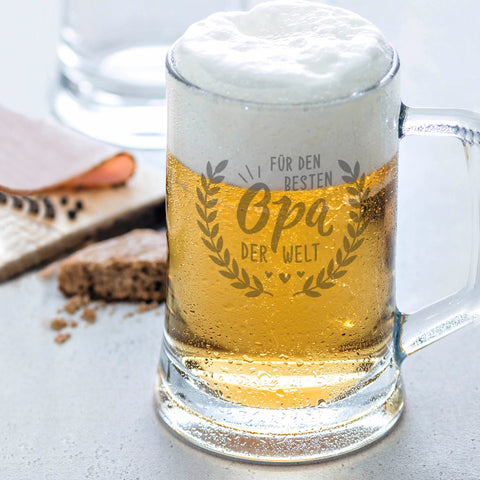 Montana Bierkrug mit Gravur "Für den besten Opa der Welt"