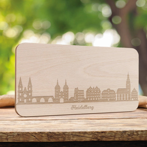 Frühstücksbrettchen Skyline Heidelberg