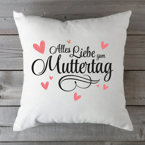 Kissen mit Spruch Alles Liebe zum Muttertag