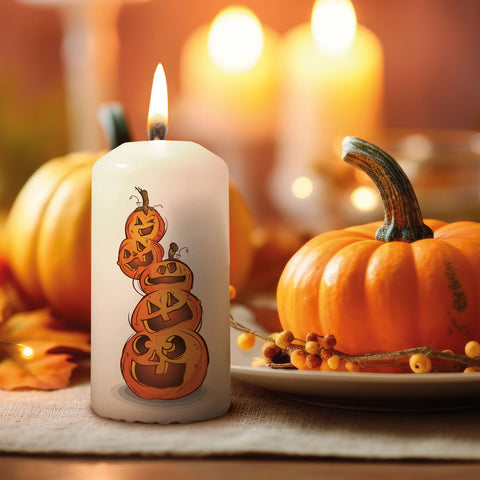 Mała świeca na Halloween „Stos dyni”
