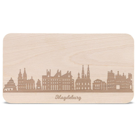 Frühstücksbrettchen Skyline Magdeburg