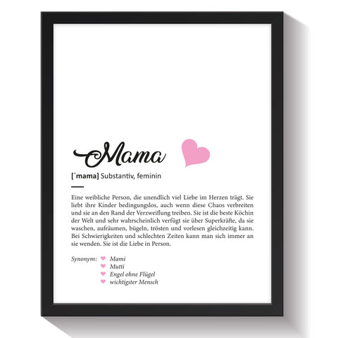 Definition Poster, Kunstdrucke & Worterklärung auf DIN A4 Premium-Foto-Papier