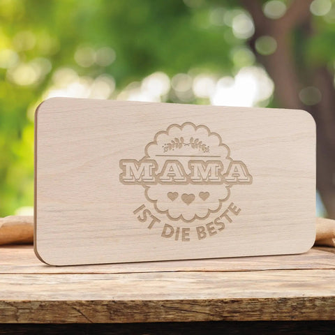 Schneidebrett Frühstücksbrettchen "Mama ist die Beste"