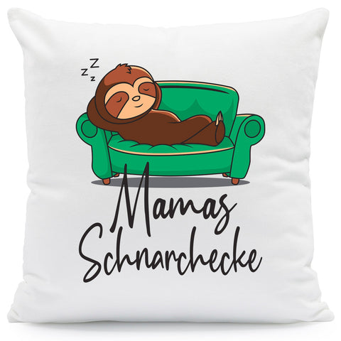 Bedrucktes Kissen mit Motiv Schnarchecke