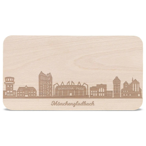 Frühstücksbrettchen Skyline Mönchengladbach