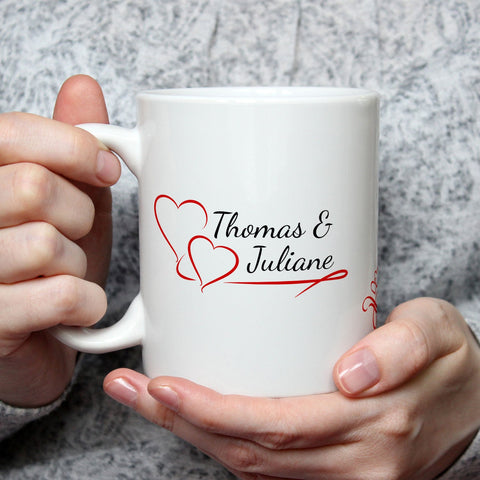 Bedruckte Tasse im Pärchen Design