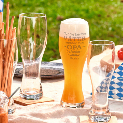 Leonardo Weizenglas "Nur die besten Väter werden zum Opa befördert" mit Namen