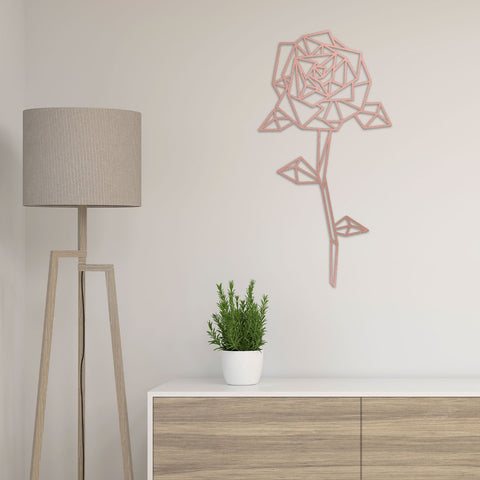 Origami Rose aus Holz -