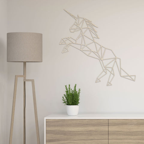 Origami Einhorn V2 aus Holz -