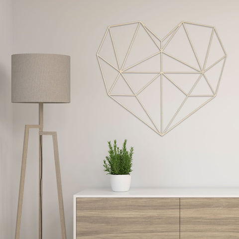 Origami 3D Herz aus Holz -