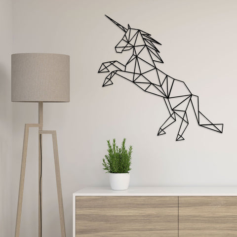 Origami Einhorn V2 aus Holz -