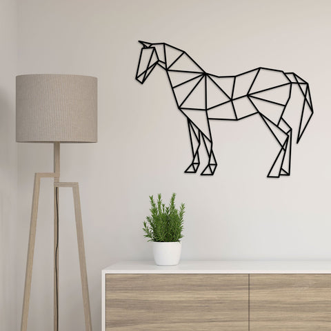 Origami Pferd aus Holz -
