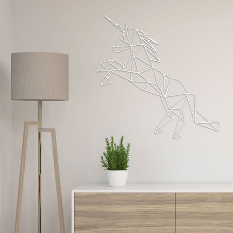 Origami Einhorn V2 aus Holz -