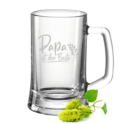 Montana Bierkrug mit Gravur "Papa ist der Beste"