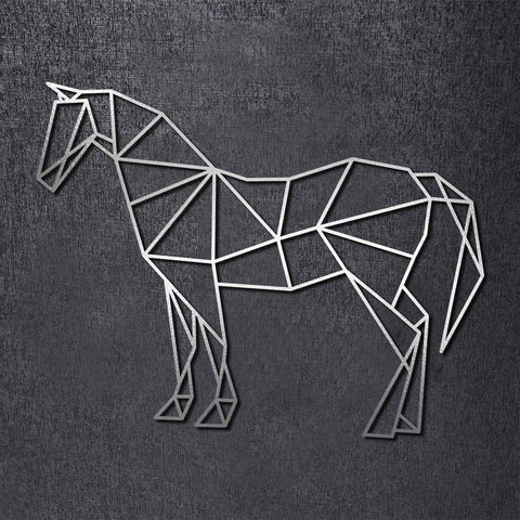 Origami Pferd aus Holz -