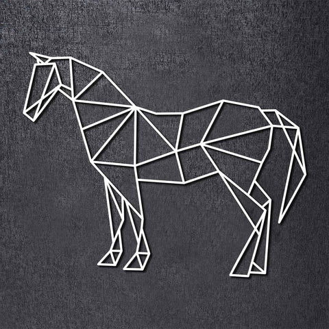 Origami Pferd aus Holz -