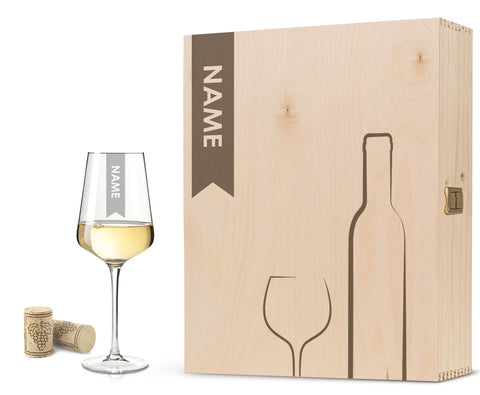 Leonardo Glas mit Gravur - "Elegant"