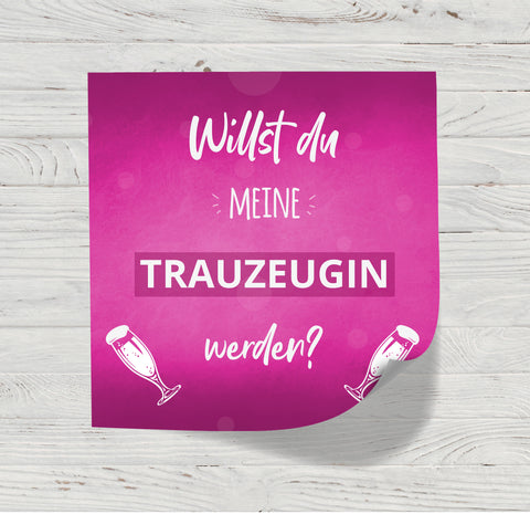 Flaschenetikett Trauzeugin - Geschenk für die Trauzeugin