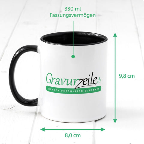 Bedruckte Tasse mit Weihnachtsmotiv - Zu Weihnachten wünsche ich mir ein Einhorn