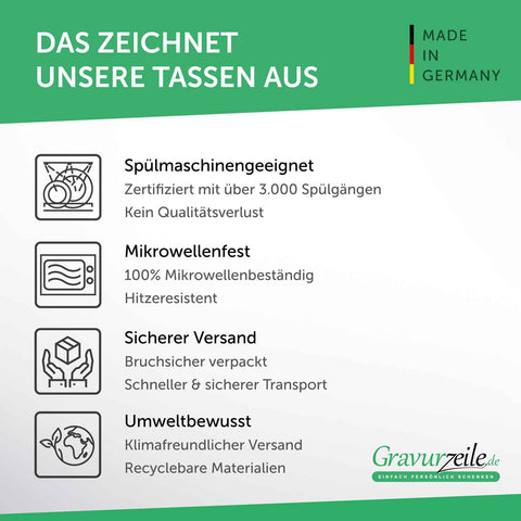 Bedruckte Tasse mit Spruch Lieblingskollegin