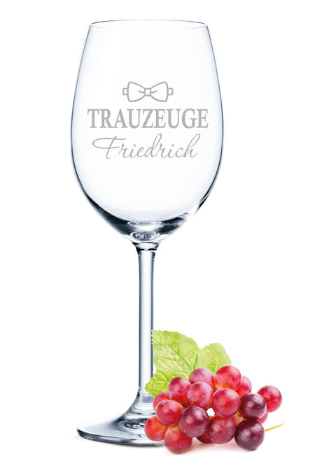 Leonardo Weinglas mit Gravur "Trauzeuge"