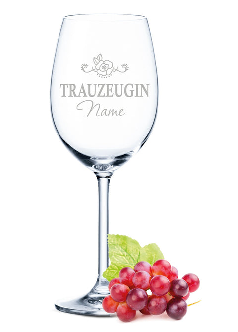 Leonardo Weinglas mit Gravur "Trauzeugin"