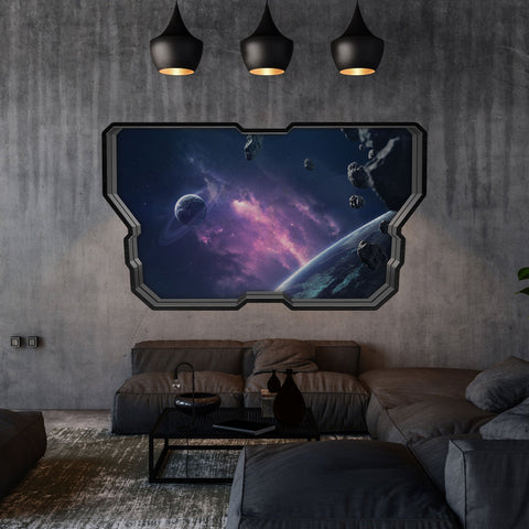 Wandtattoo Kinderzimmer Weltraum & Astronaut Design