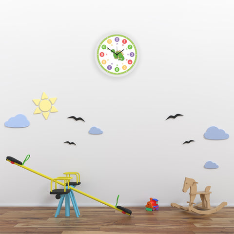 Wanduhr Kinder Dino