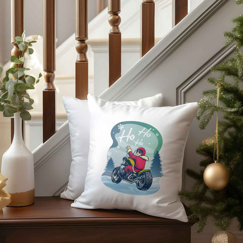 Kissen mit Weihnachtsmotiv - Cool Santa  - Weihnachtsdeko - Geschenk für Frauen & Männer
