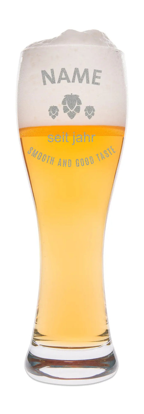 Weizenglas Smooth & Taste mit Gravur