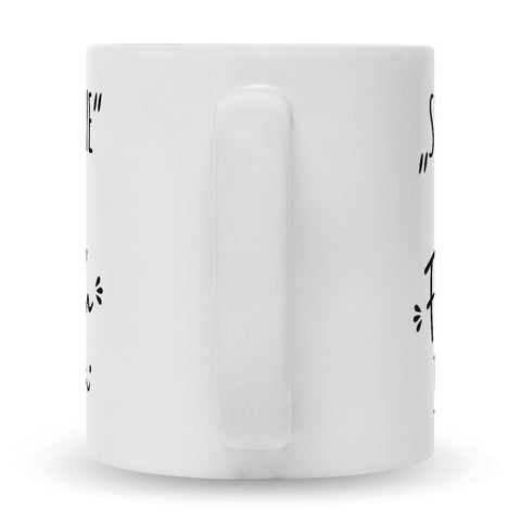 Bedruckte Tasse mit Spruch Das Fick dich im Büro