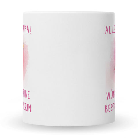 Bedruckte Tasse mit Spruch Bester Schwimmer