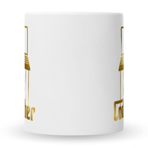Bedruckte Tasse mit Spruch - The Codefather