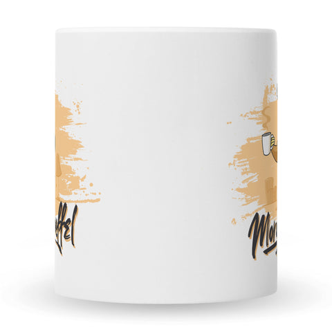 Bedruckte Tasse mit Spruch Morgenmuffel