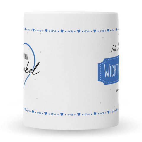 Bedruckte Tasse mit Spruch Ich habe eine wichtige Frage an dich! Patentante/Patenonkel