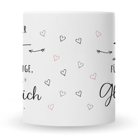 Bedruckte Tasse mit Spruch Nimm dir Zeit