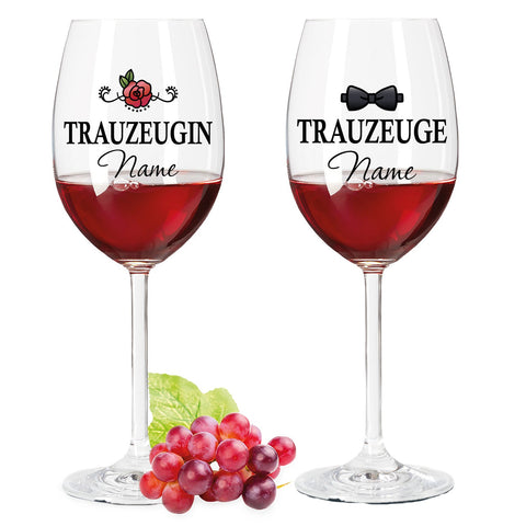 Leonardo Weinglas mit Gravur "Trauzeugin"