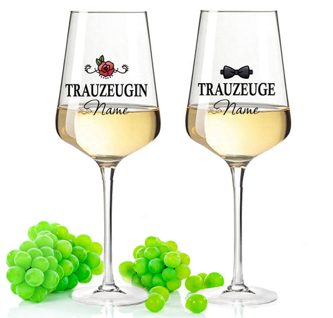 Leonardo Weinglas mit Gravur "Trauzeugin"