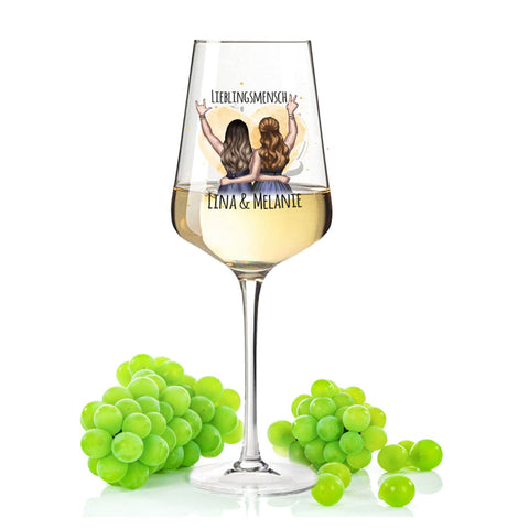 Leonardo Puccini Weinglas mit UV Druck - Beste Freundin Konfiguration