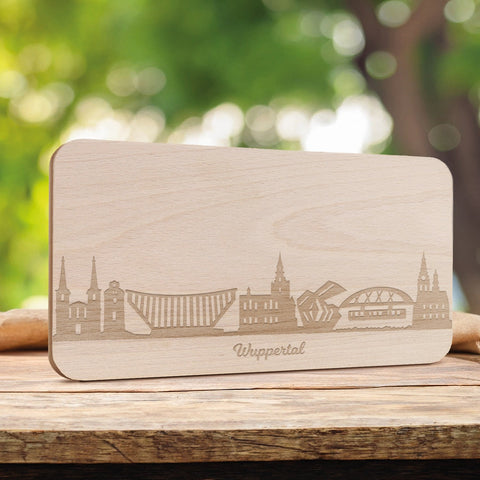 Frühstücksbrettchen Skyline Wuppertal